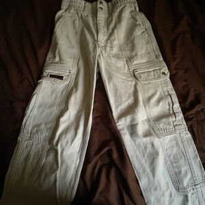 Womens White Cargo Pants